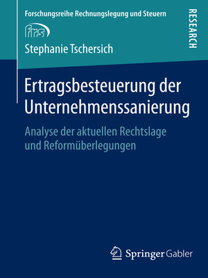 cover image of Ertragsbesteuerung der Unternehmenssanierung